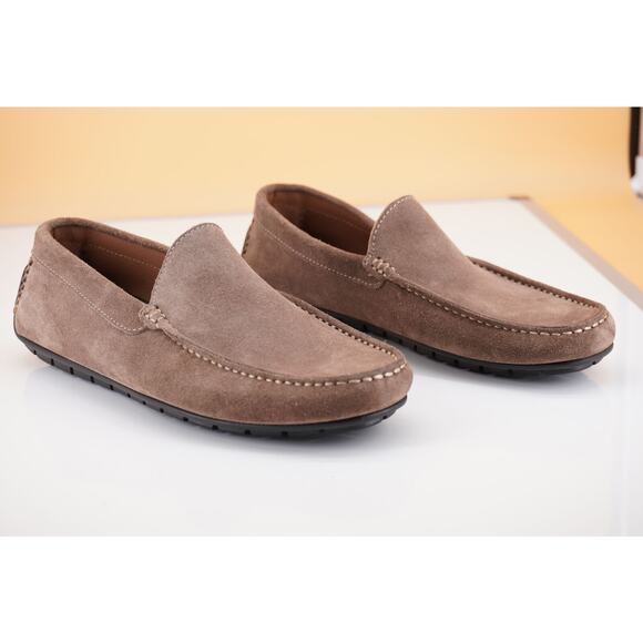 To Boot New York Quincy Grey Suede Men\'s Driver loafers Size 9 New $295 Moc main image 7